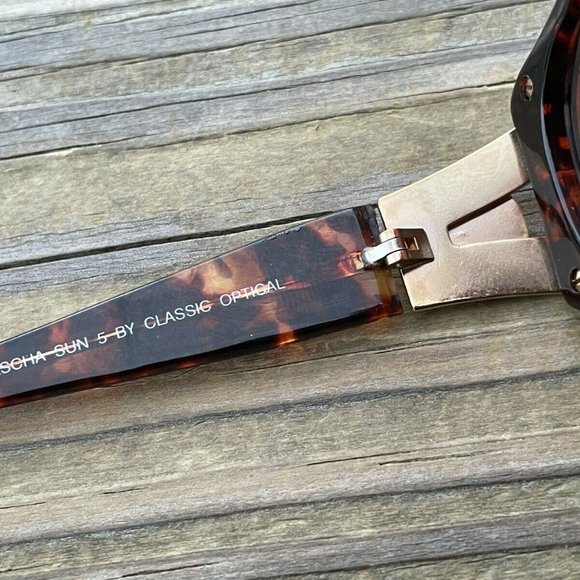 Sascha Sun by Classic Optic Women Sunglasses Brown Tortoise TEAKWOOD Eye Wear Sh - Picture 9 of 12